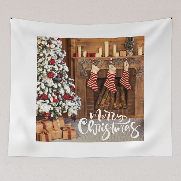 Item preview, Merry Christmas Snowy Christmas Tree! designed and sold by TidyKitchenInc.