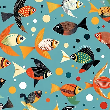 Artwork thumbnail, Fancy Fish Pattern by Rustybaker28