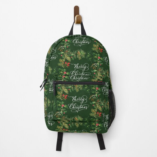 Item preview, Merry Christmas Dark Green with Pine Border! designed and sold by TidyKitchenInc.