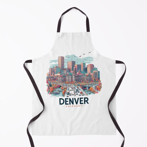 Item preview, Denver Colorado Watercolor Illustration designed and sold by PaintMeWorld.