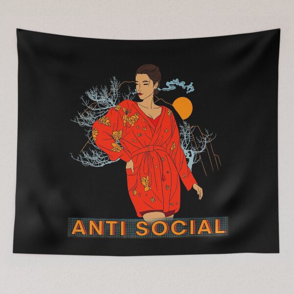 Item preview, Anti Social designed and sold by mellowmeowt.