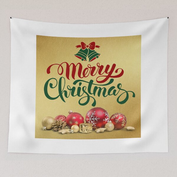 Item preview, Merry Christmas Gold and Red Ornaments! designed and sold by TidyKitchenInc.