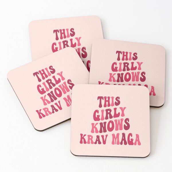 Item preview, This Girly Knows Krav Maga, Pink Groovy Design designed and sold by AryaSubramanian.
