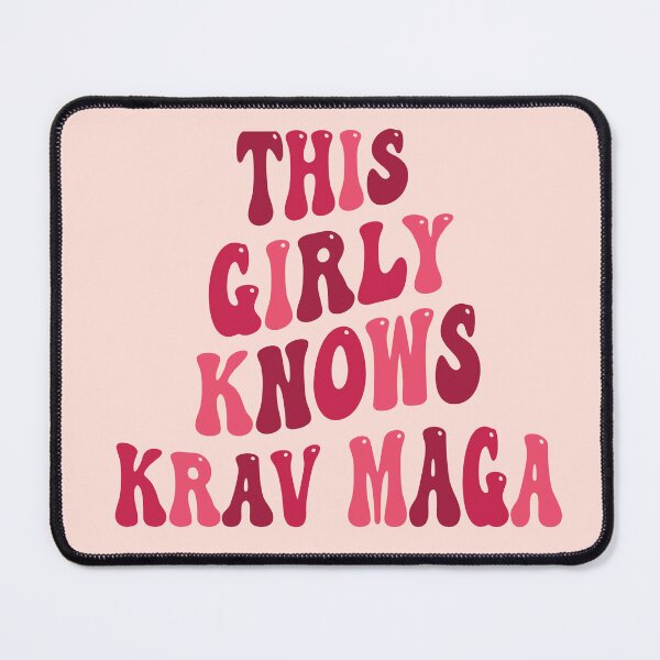 Item preview, This Girly Knows Krav Maga, Pink Groovy Design designed and sold by AryaSubramanian.