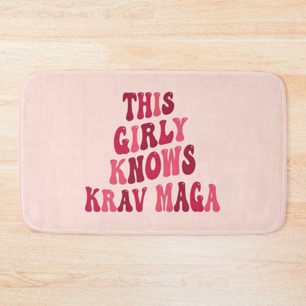 Item preview, This Girly Knows Krav Maga, Pink Groovy Design designed and sold by AryaSubramanian.