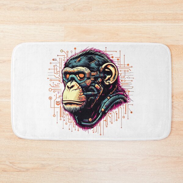 Item preview, Iconic Cyber Chimpanzee designed and sold by MrAI-Store.