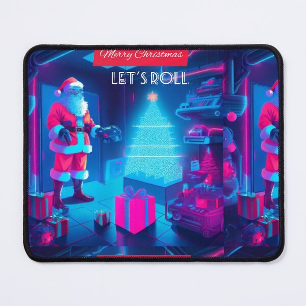 Item preview, Neon Santa Clause and Merry Christmas designed and sold by Artramp.