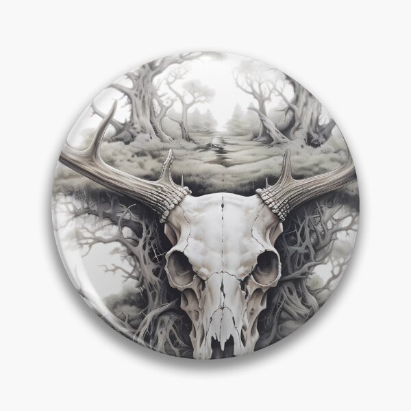Item preview, Drawing of a deer antlers . designed and sold by Linework Studio.