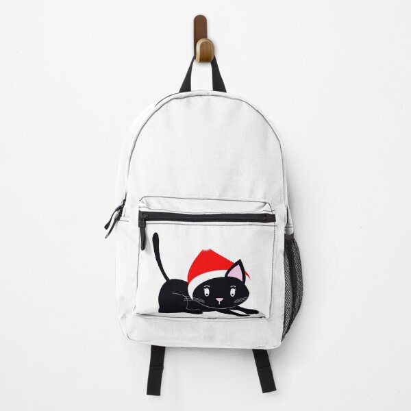 Item preview, Santa Black Cat Tangled Up In Christmas Tree Lights Holiday designed and sold by Miumed.