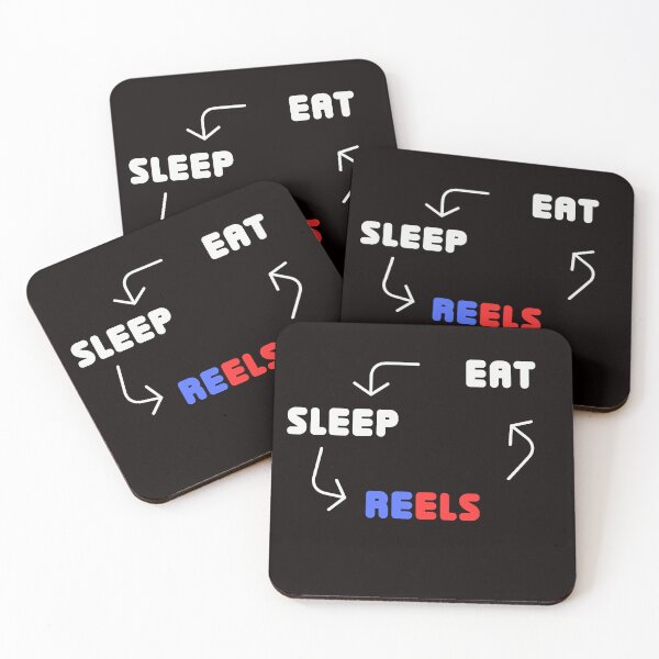 Item preview, Eat Sleep Reels Repeat designed and sold by Allaouitige4.