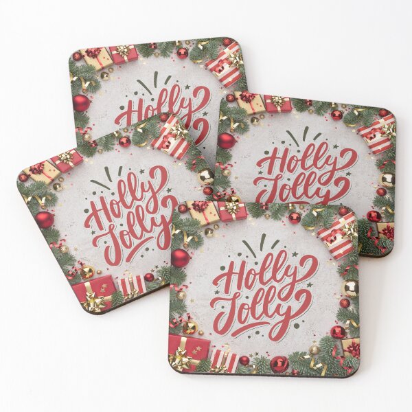 Item preview, Holly Jolly Pine Tree with Presents! designed and sold by TidyKitchenInc.