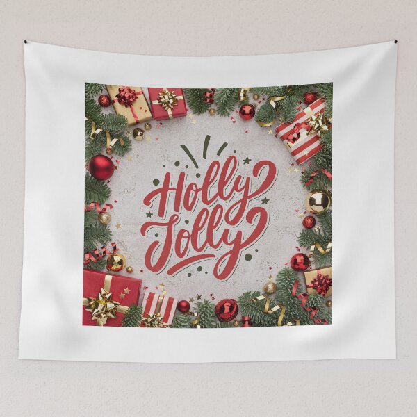 Item preview, Holly Jolly Pine Tree with Presents! designed and sold by TidyKitchenInc.