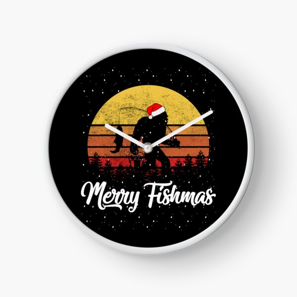 Item preview, Bigfoot Christmas Santa Hat Merry Fishmas Vintage Retro  designed and sold by Smix Pixels.
