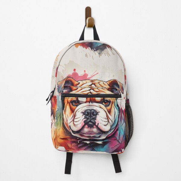 Item preview, Colorful Bulldog face design designed and sold by BuddhikaSN.
