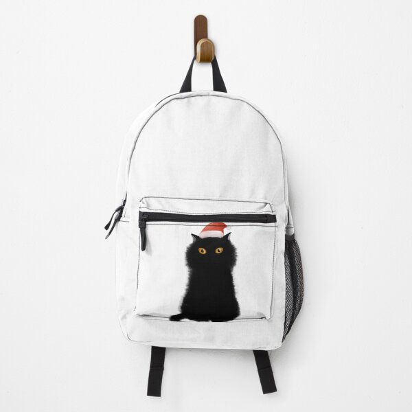 Item preview, Santa Black Cat Tangled Up In Christmas Tree Lights Holiday designed and sold by Miumed.