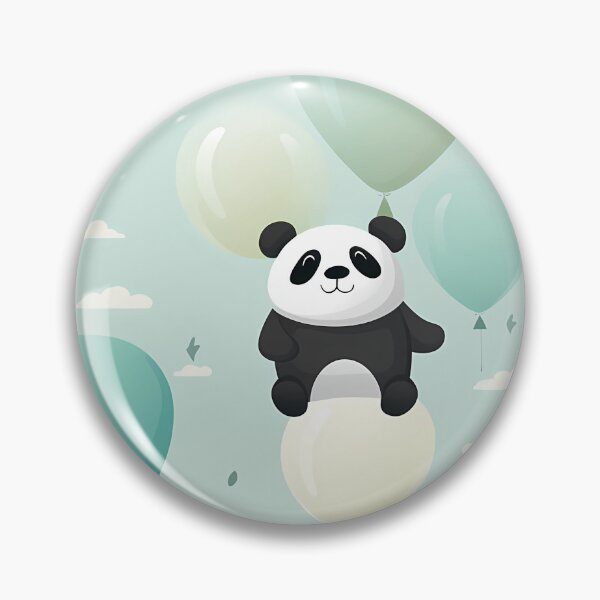 Item preview, Panda with an inflatable balloon designed and sold by Artdroid.