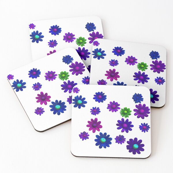 Item preview, Purple blue Flowers Pattern Cute designed and sold by Aquillashop.