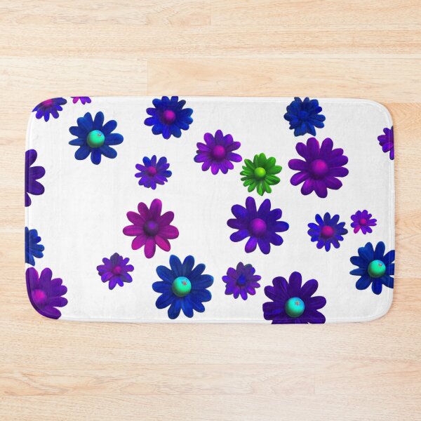 Item preview, Purple blue Flowers Pattern Cute designed and sold by Aquillashop.