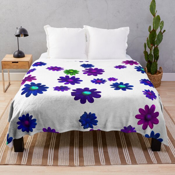 Item preview, Purple blue Flowers Pattern Cute designed and sold by Aquillashop.