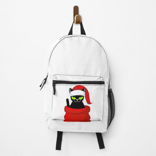 Item preview, Santa Black Cat Tangled Up In Christmas Tree Lights Holiday designed and sold by Miumed.