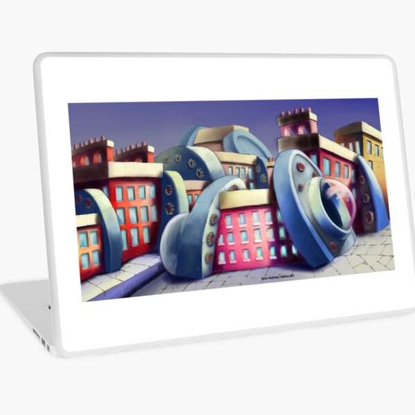 Alien Apartments Laptop Skin