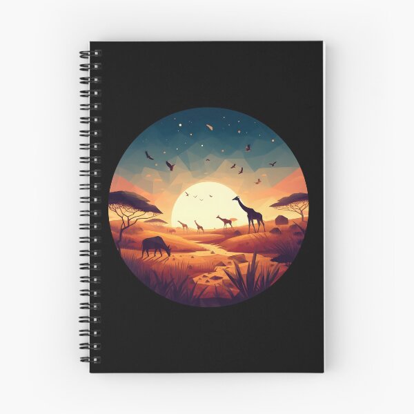 Item preview, Low Poly African Savannah at Sunset designed and sold by SebastianArt75.