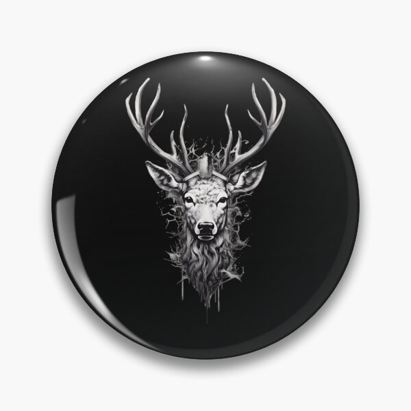 Item preview, Drawing of a deer antlers . designed and sold by Linework Studio.