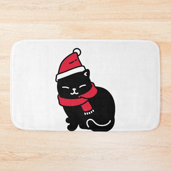 Item preview, Copy of Santa Black Cat Tangled Up In Christmas Tree Lights Holiday designed and sold by Miumed.