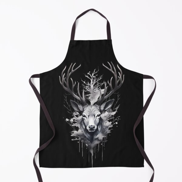 Item preview, Drawing of a deer antlers . designed and sold by Linework Studio.