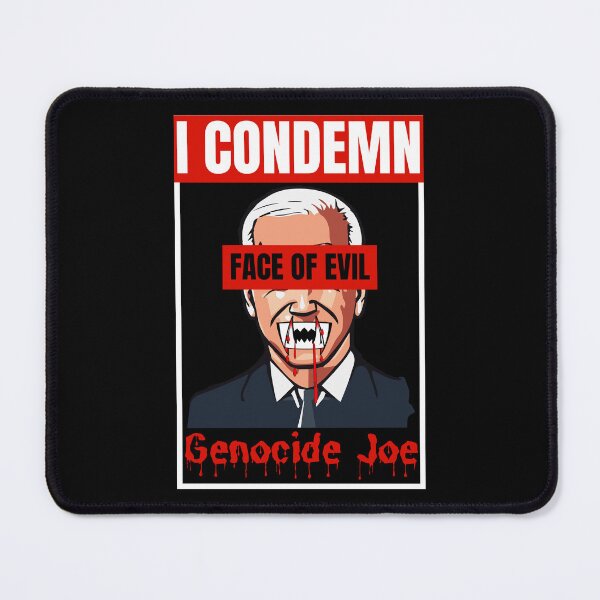 Item preview, I condemn the face of evil genocide joe designed and sold by Randa Ranmania.