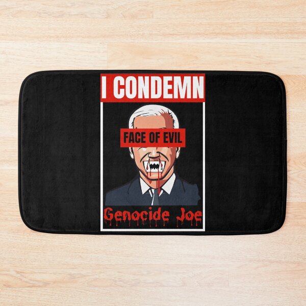 Item preview, I condemn the face of evil genocide joe designed and sold by Randa Ranmania.