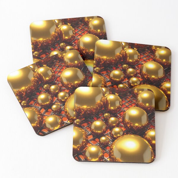 Artikelvorschau, 3D goldene Kugeln entworfen und verkauft von AwesomeDigiShop.