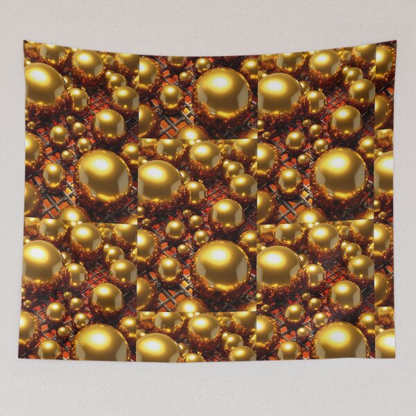 Item preview, 3D Golden Balls  designed and sold by AwesomeDigiShop.