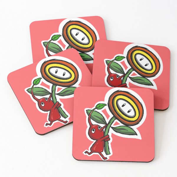 Item preview, Red Pikmin with a Fire Flower designed and sold by ThinkinLikeJack.