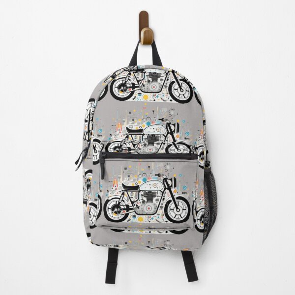Item preview, Motorcycle with traditional time with oldscool flowers and wind in the Hair designed and sold by Catrisz.