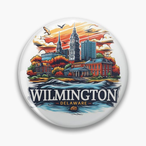 Item preview, Wilmington Delaware Watercolor Illustration designed and sold by PaintMeWorld.