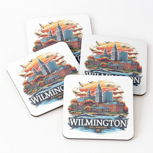 Item preview, Wilmington Delaware Watercolor Illustration designed and sold by PaintMeWorld.