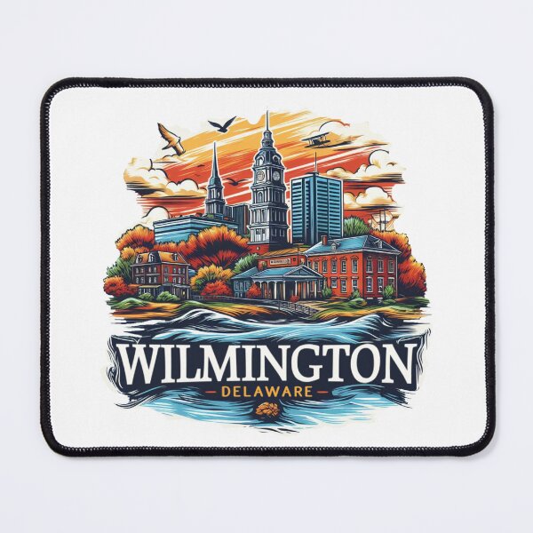 Item preview, Ilustración acuarela de Wilmington Delaware designed and sold by PaintMeWorld.