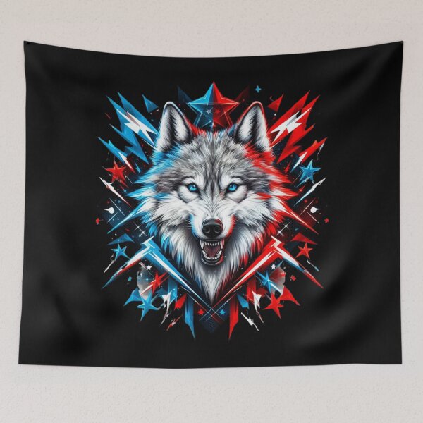Item preview, Wolf, Stars and Lightning designed and sold by Mark Cannon.