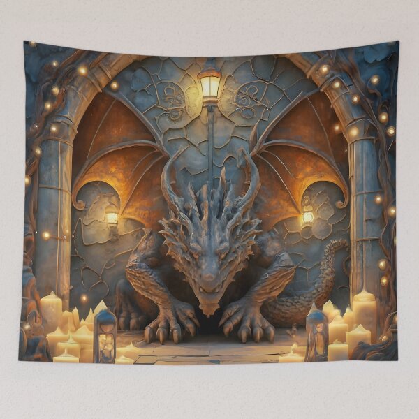 Item preview, Candle Lights And Gargoyle Dragon Doorway designed and sold by DragonRealms.
