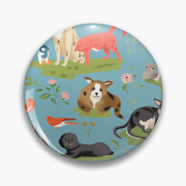 Item preview, Mixed pets pattern design degital illustration  designed and sold by PetPalsEmporium.