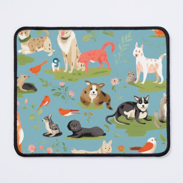 Item preview, Mixed pets pattern design degital illustration designed and sold by PetPalsEmporium.