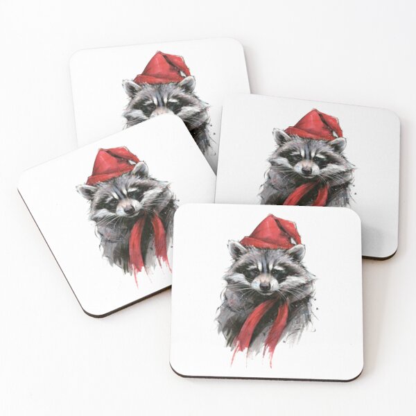Item preview, Feliz Navidad Mapache: Amor Retro designed and sold by Blink Art Studio.