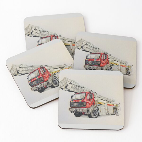 Item preview, Somerset Ariel Fire truck prints designed and sold by Truck drawing art.