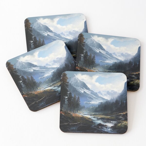Item preview, Painting of a River through the forest designed and sold by ScorpiosGraphx.
