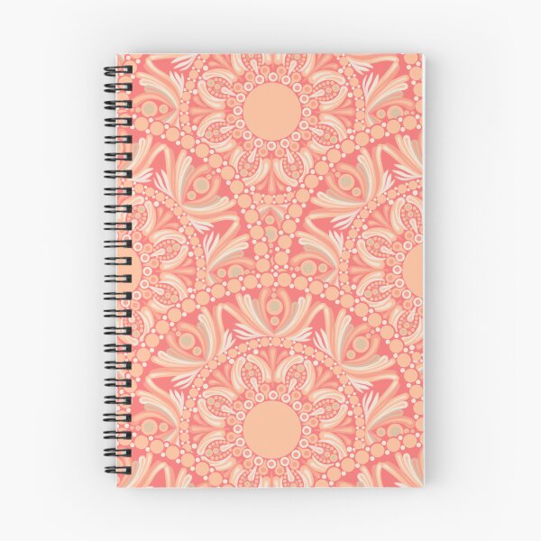 Item preview, Parfait Peach Plethora Dot Mandala Scallop designed and sold by Triplicate Limited.