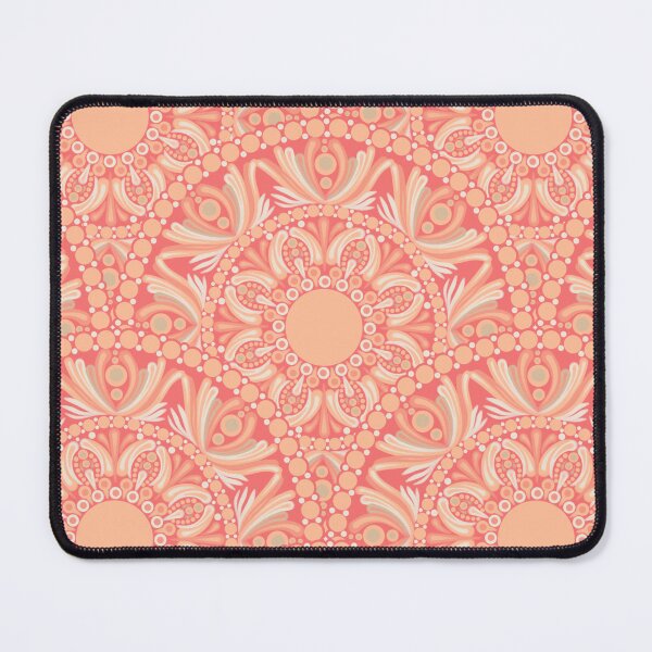 Item preview, Parfait Peach Plethora Dot Mandala Scallop designed and sold by Triplicate Limited.