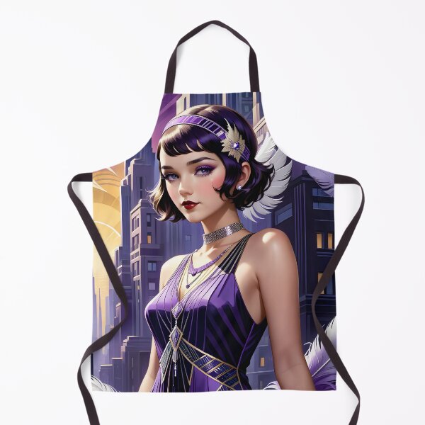 Item preview, 1920's art deco purple dress designed and sold by Metaverse8.