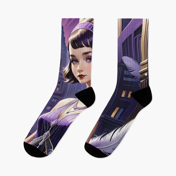 Item preview, 1920's art deco purple dress designed and sold by Metaverse8.