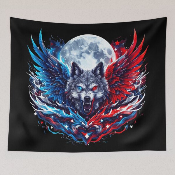 Item preview, Wolf Moon and Wings designed and sold by Mark Cannon.